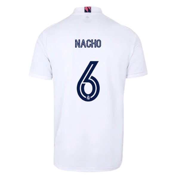 Maglia Real Madrid 1ª NO.6 Nacho 2020-2021 Bianco